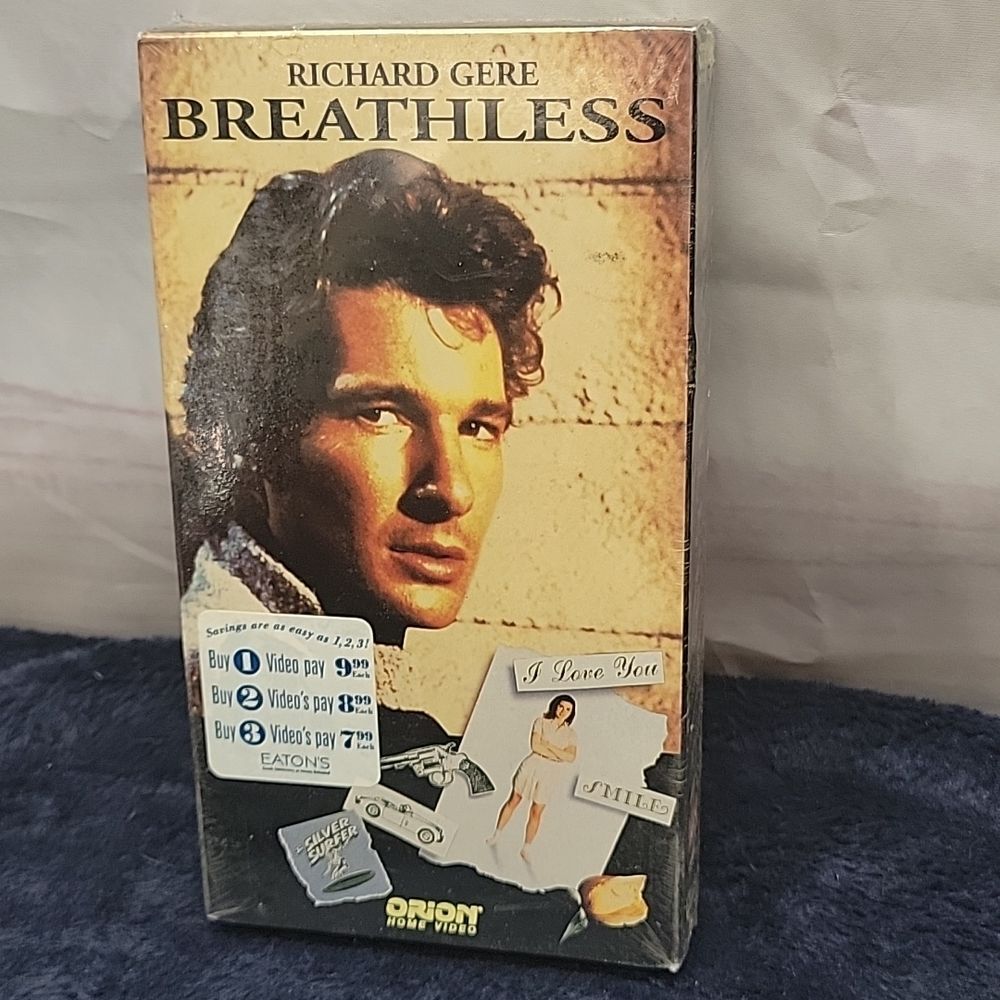 NEW BREATHLESS VHS RICHARD GERE 1983